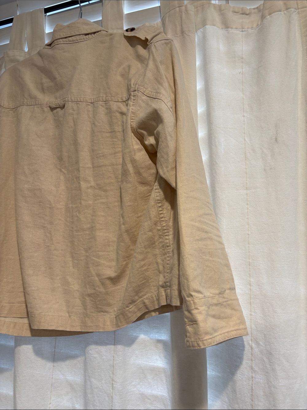 Peck&Peck Cream White Linen Cotton Blend Cropped Jacket Women’s Size Small - Picture 8 of 12